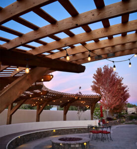 humboldt-redwood-curved-pergola-evening